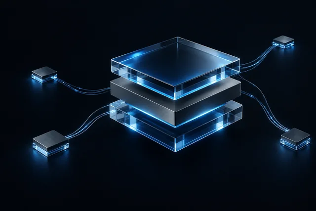 从算力核心延伸到业务节点的 AI 解决方案概念图